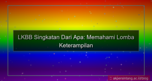 tampilan lkbb singkatan dari