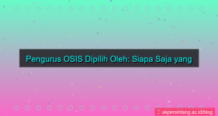 ilustrasi pengurus osis dipilih oleh