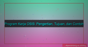 program kerja osis adalah