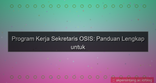ilustrasi program kerja sekretaris osis