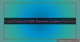 desain tugas pengurus osis