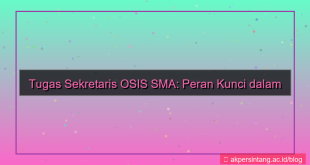 konten tugas sekretaris osis sma