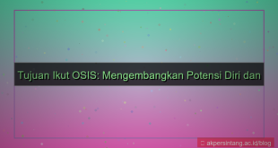 konten tujuan ikut osis