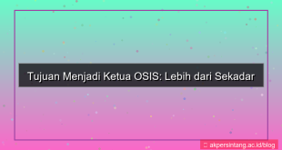 desain tujuan menjadi ketua osis