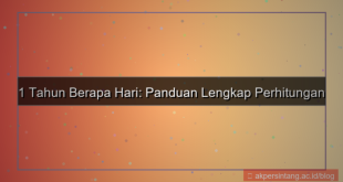 1 tahun berapa hari