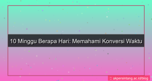 10 minggu berapa hari