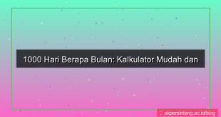 visual 1000 hari berapa bulan
