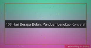 108 hari berapa bulan