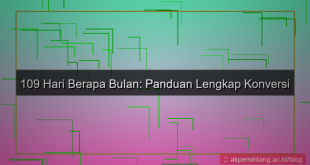 visual 109 hari berapa bulan