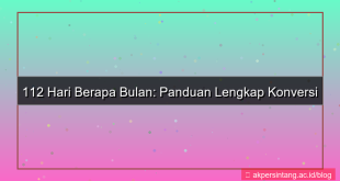 visual 112 hari berapa bulan