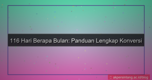konten 116 hari berapa bulan