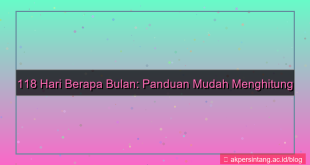 118 hari berapa bulan