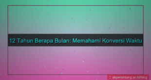 konten 12 tahun berapa bulan