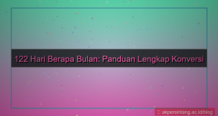 122 hari berapa bulan