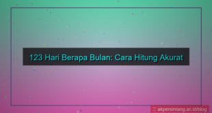 visual 123 hari berapa bulan