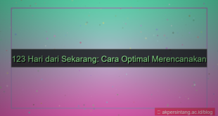 konten 123 hari dari sekarang