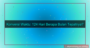 tampilan 124 hari berapa bulan