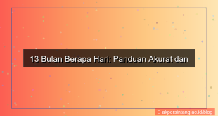 13 bulan berapa hari