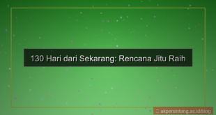 tampilan 130 hari dari sekarang