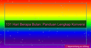 131 hari berapa bulan