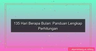 135 hari berapa bulan