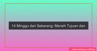 konten 14 minggu dari sekarang