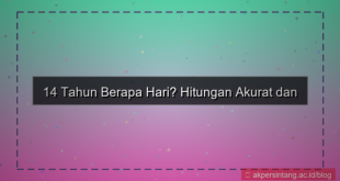visual 14 tahun berapa hari