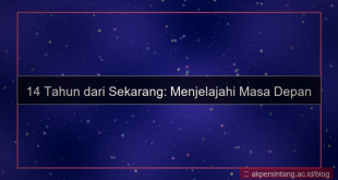 14 tahun dari sekarang