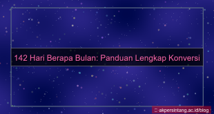 ilustrasi 142 hari berapa bulan