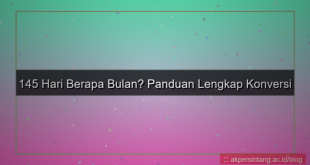 ilustrasi 145 hari berapa bulan
