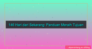 ilustrasi 146 hari dari sekarang