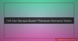 148 hari berapa bulan