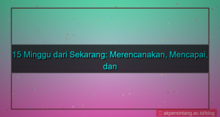 15 minggu dari sekarang