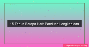 tampilan 15 tahun berapa hari