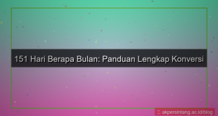 konten 151 hari berapa bulan