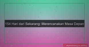 ilustrasi 154 hari dari sekarang