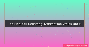 tampilan 155 hari dari sekarang