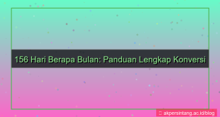 konten 156 hari berapa bulan