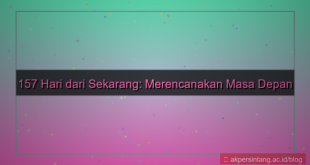 157 hari dari sekarang