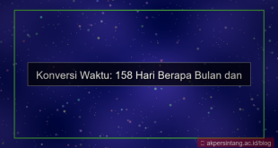 158 hari berapa bulan