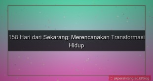 158 hari dari sekarang