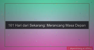 161 hari dari sekarang