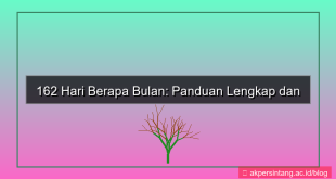 ilustrasi 162 hari berapa bulan