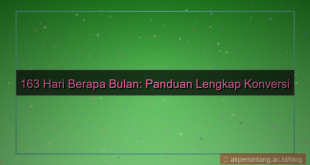 163 hari berapa bulan