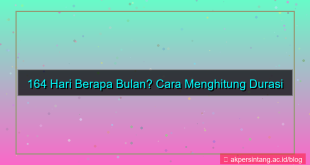 ilustrasi 164 hari berapa bulan