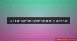 visual 165 hari berapa bulan