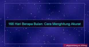 konten 166 hari berapa bulan