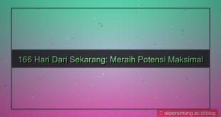 ilustrasi 166 hari dari sekarang