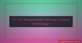 visual 167 hari berapa bulan