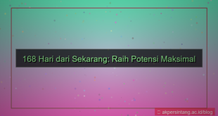 168 hari dari sekarang